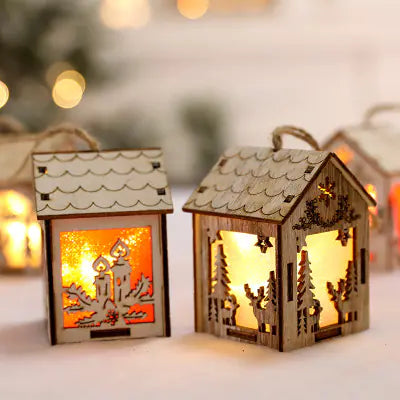 Christmas Decorative Miniature Wooden House
